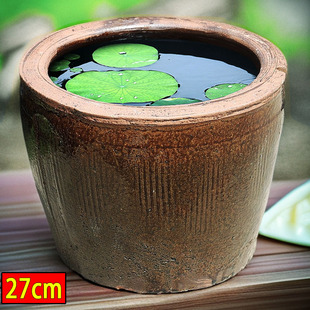 无孔水养花盆荷花缸碗莲睡莲花盆水培盆龟背竹大口径水缸定植篮盆