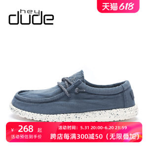 heydude新款帆布鞋低帮休闲鞋