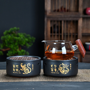 温茶炉温茶器蜡烛加热底座茶室家用复古高档暖茶炉茶水保温煮茶炉