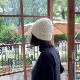 兔毛保暖毛线帽子女冬韩国东大门代购 百搭针织护耳帽冷帽护耳帽潮
