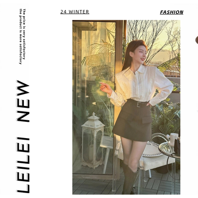 【磊磊】衬衫 棉感衬衫百搭时尚气质衬衣#2207