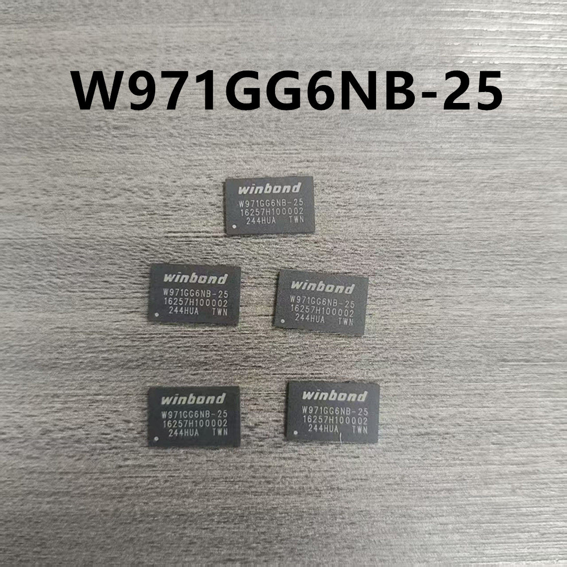 Winbond华邦 SDRAM DDR2 W971GG6NB-25 64M16 1G 内存芯片 FBGA84
