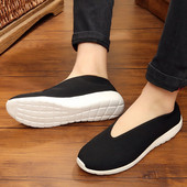 黑布鞋 中国风老北京男鞋 透气圆口老头鞋 功夫鞋 复古传统中式 休闲鞋