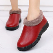 老人防滑居家奶奶鞋 冬季 中老年妈妈鞋 加绒保暖鞋 老北京布鞋 女棉鞋