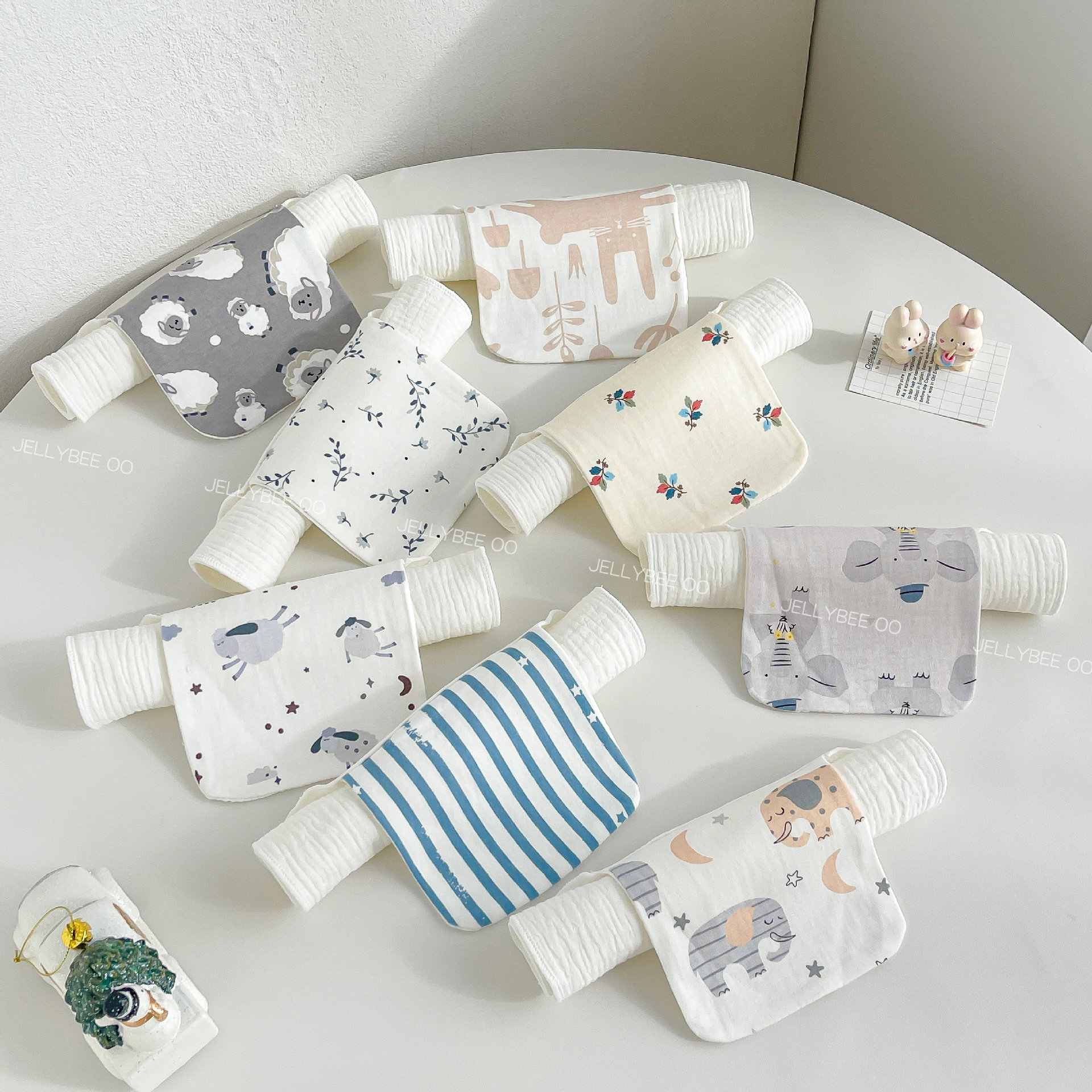 儿童吸汗巾A类纯棉纱透气吸汗宝宝垫背巾幼儿园隔汗巾男女童四季