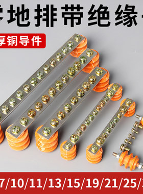 加厚铜零地排带绝缘子