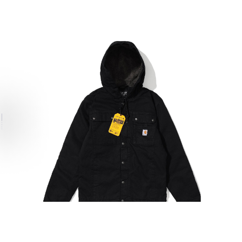 Carhartt 卡哈特羊羔绒连帽加厚水洗内衬摇粒绒夹克男款103826