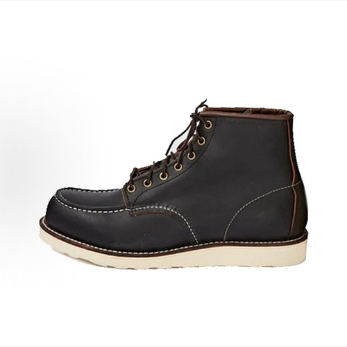 Red Wing 美式复古经典款 工装马丁靴男款黑色 8849