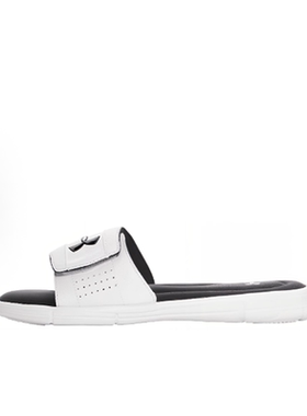 Under Armour Ignite 5 Slides 防滑一字拖鞋男款黑白1287318-100