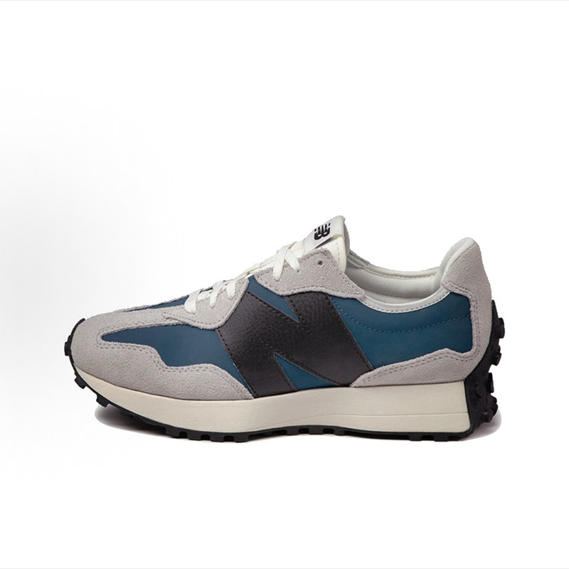 New Balance NB 327 复古跑步鞋男女同款蓝灰色MS327LU1清仓特价