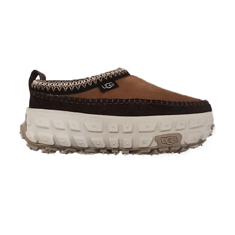 UGG 二层绒面皮舒适简约低帮生活休闲鞋男女同款棕色 1155650-CTC