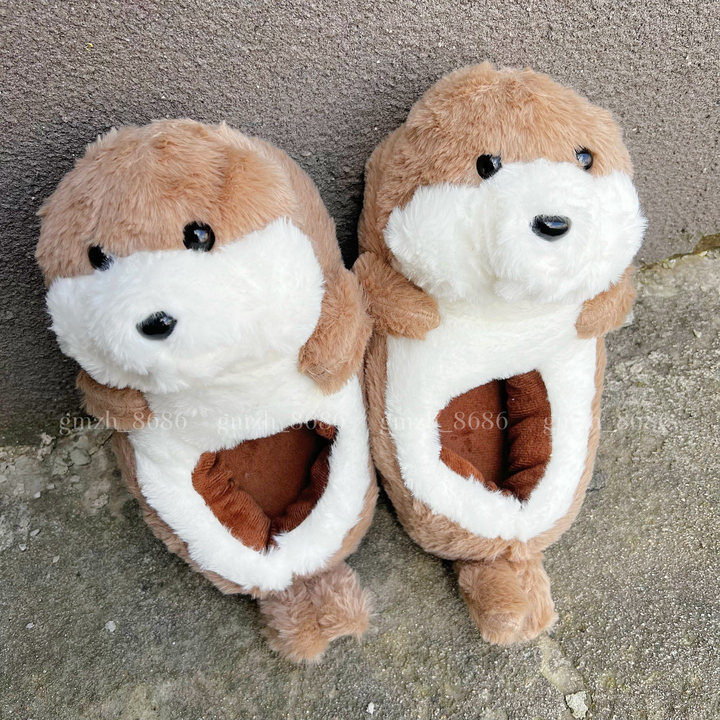 【包邮】可爱小海豹棉拖鞋家居室内防滑地板棉鞋毛绒公仔加厚保暖