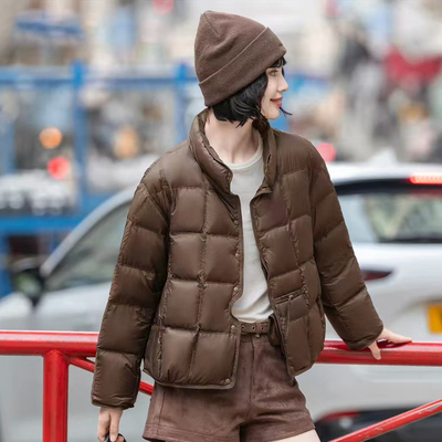 【暖意】冬季新款新国标90白鸭绒宽松百搭休闲保暖羽绒服外套5566