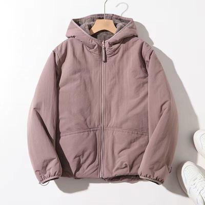 进阶暖阳！两面穿冬新款超保暖派克棉服防风宽松连帽厚外套7701-1