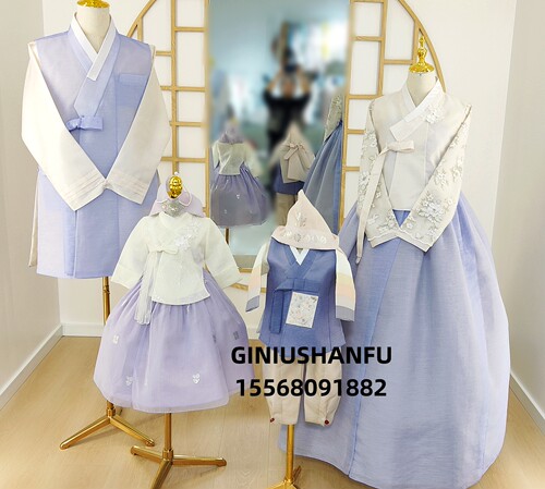 周岁韩服朝鲜族传统套装百天婚礼