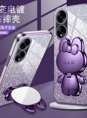 专用OPPOPJS110手机壳硅胶oppoa2x可爱A1i镜子支架A1S防摔5G全包边女PJU110网红卡通A2M5G新款透明PJB110软套