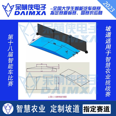 第十八届全国大学生智能车竞赛坡道 智慧救援挑战赛 坡道 一体坡