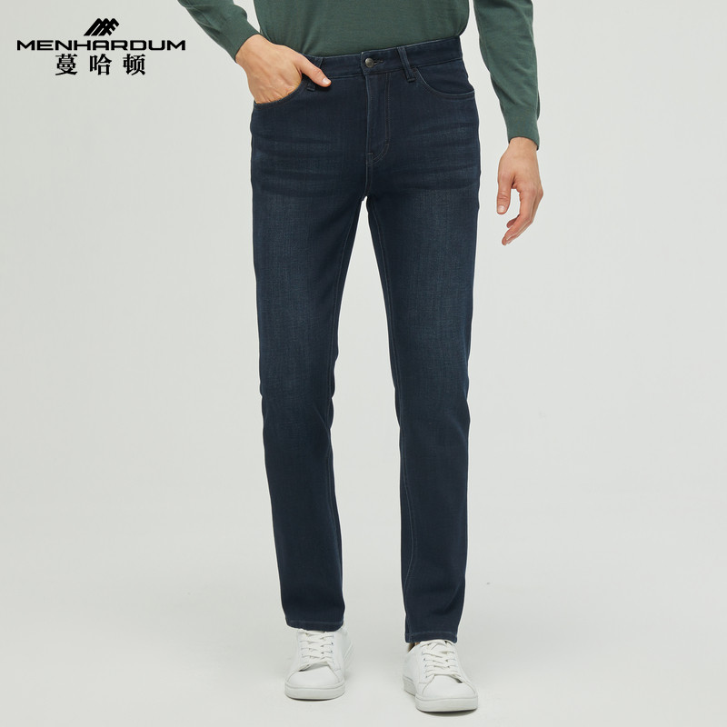 MENHARDUM/蔓哈顿秋冬新品高品质牛仔裤商务男士经典时尚牛仔长裤