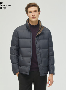 MENHARDUM/蔓哈顿冬季新品厚实保暖羽绒服白鹅绒立领短款羽绒外套