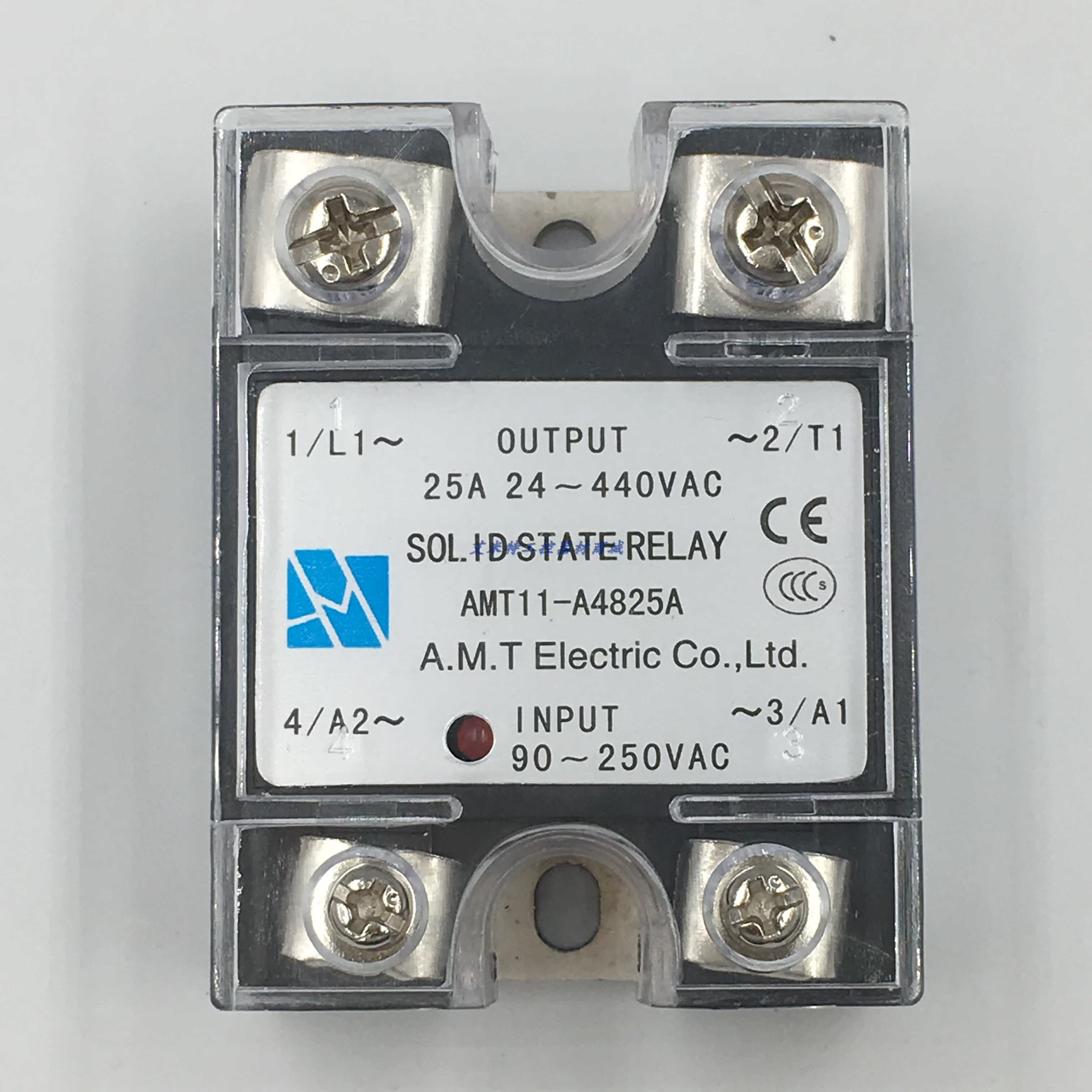 amt11-a4825a无触点开关可控硅交流控交流单相固态继电器ssr-25aa