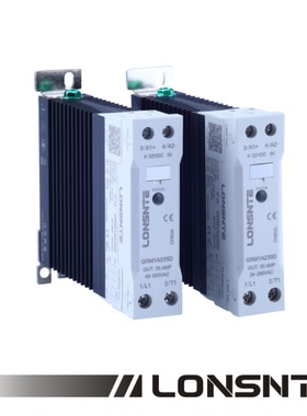 蓝石lonsnte固态继电器15A导轨式集成散热器GRM1A215D模块 220VAC