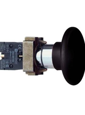 施耐德黑色60mm蘑菇头22弹簧复位按钮XB2BR21C=ZB2BZ101C+ZB2BR2C