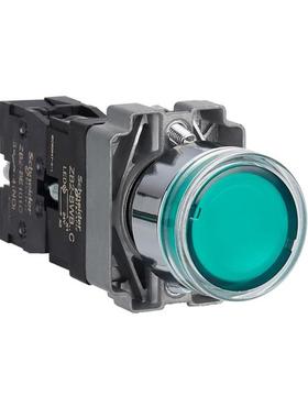施耐德 绿色220VAC 自复带灯按钮 XB2BW33M1C=ZB2BWM11C+ZB2BW31C