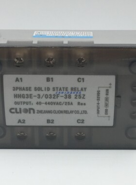 全新正品CLion欣大三相直流控交流固态继电器HHG3E-3/032F-38 25Z