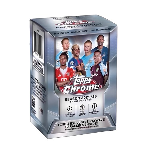 25-26 欧战UCC欧冠tc手雷Value原盒盒卡toops chrome足球球星卡