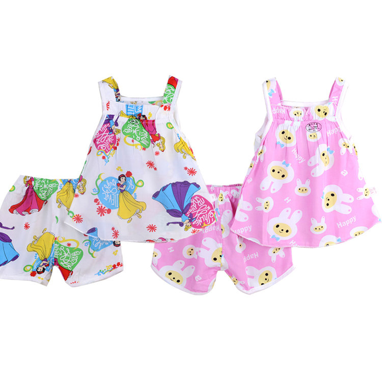 2019夏装新款女童套装棉绸上衣女宝宝绵绸吊带短裤两件套婴儿小童在类目 童装/婴儿装/亲子装, 套装中 - 来自Buy2taobao.com提供专业的淘宝代购服务