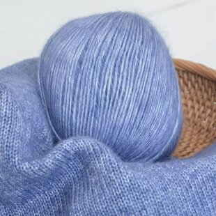 上海三利仿貂绒围巾毛线手工编织毛衣宝宝线喷毛纱钩帽子披肩围巾