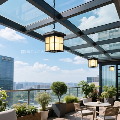 太阳能户外吊灯庭院别墅屋檐过道走廊阳台灯室外防水大门口凉亭灯