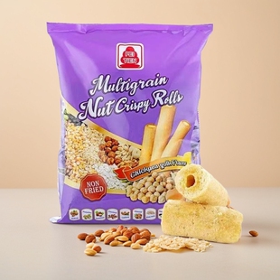 台湾北田综合谷物坚果香脆卷鹰嘴豆蛋黄味99能量棒