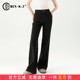 显瘦高腰喇叭裤 高端四面弹牛仔裤 秋季 女裤 黑色微喇裤 女2025新款