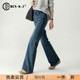 微喇牛仔裤 超好看喇叭裤 女2026新款 高腰复古长裤 春季 弹力显瘦美式