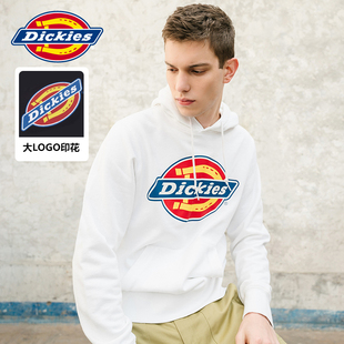 Dickies新款 logo全棉加绒上衣学生女7060 连帽卫衣男秋冬情侣经典