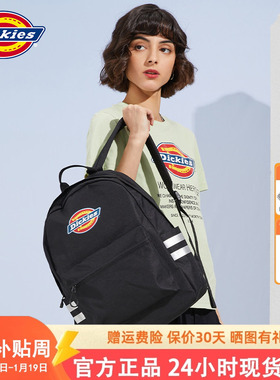 Dickies潮流双肩包男女学生休闲大容量背包经典logo印花潮包10512