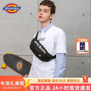 Dickies潮牌斜挎包男士腰包大学生街头潮流休闲女士胸包单肩包包