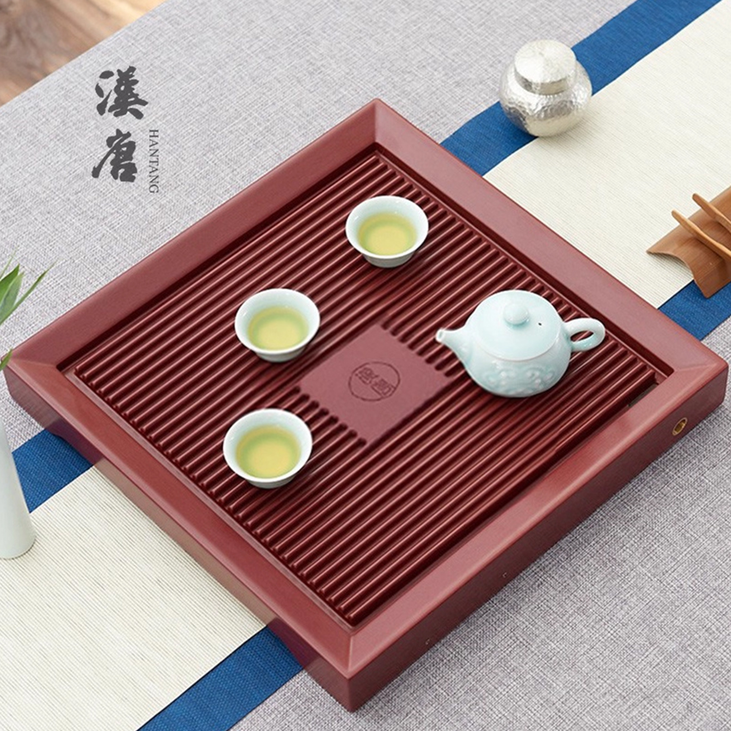 汉唐电胶木茶盘正方形不开裂茶托