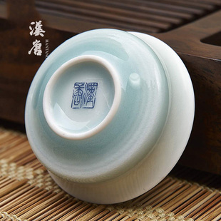 汉唐茶具陶瓷单杯茶杯品杯主人杯景德镇釉下彩功夫茶具手绘小茶杯