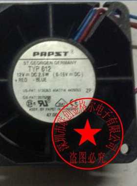 TYP 612 12VDC 2.5W 原装德国ebmpapst 60*60*25高端设备进口风扇