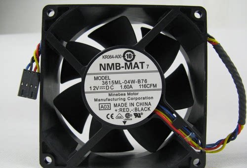 NMB散热风扇 615ML-04W-B76 9238 DC12V 1.6A 服务器风扇