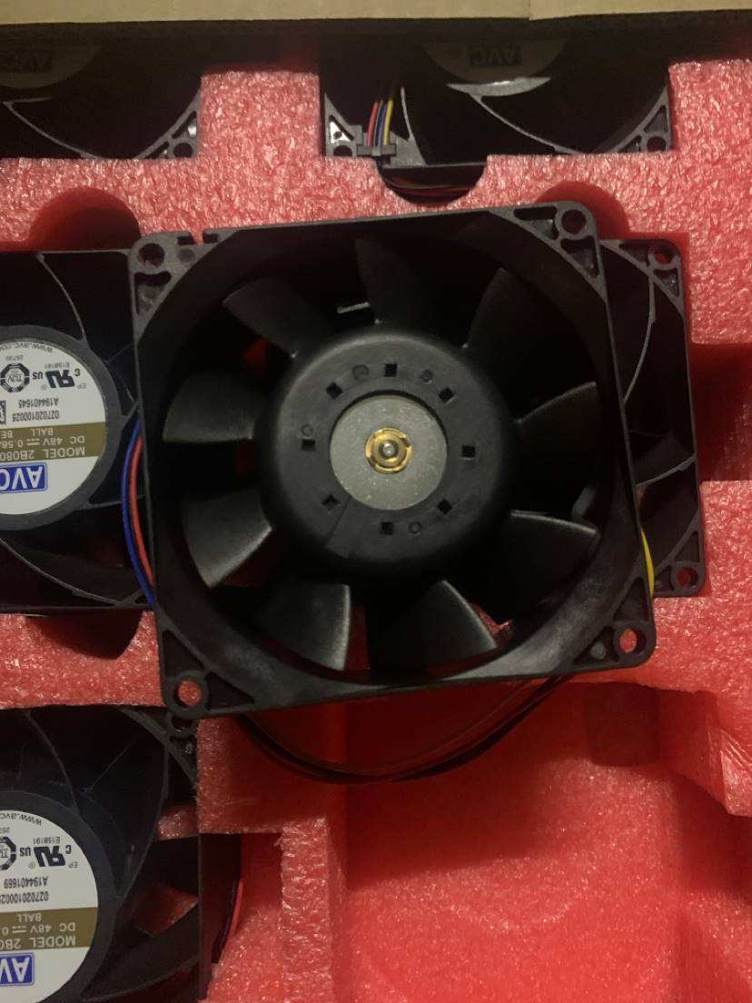 正品2B08038B48U全新原装台湾奇红DC48V8038轴流散热风机扇散