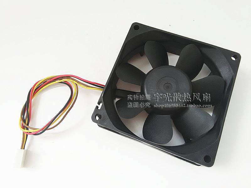 正品8025 9AH0812P4H03 12V 0.11A 8CM厘米双滚珠静音机箱PWM风扇