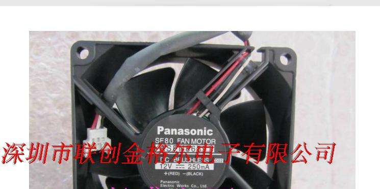 原装日本进口SF80 ASFN86391 12V 440MA 三线 80*80*25MM轴流风扇