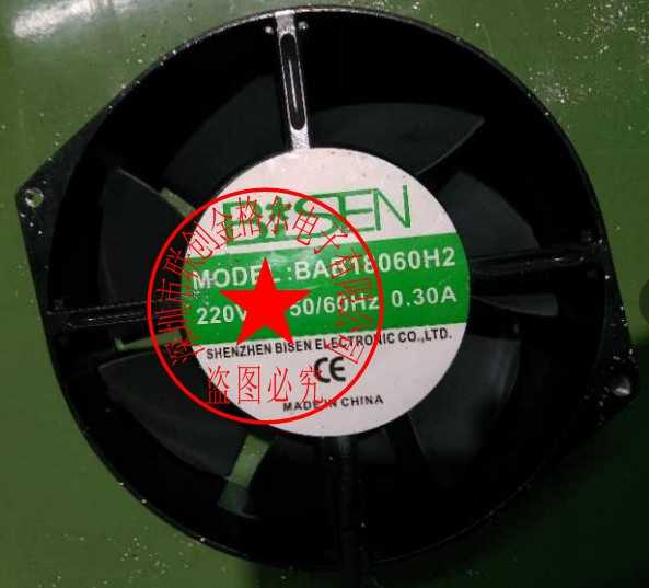 BAB18060H2 220VAC 50/60HZ 0.30A 原装正品BISEN 耐高温进口风机