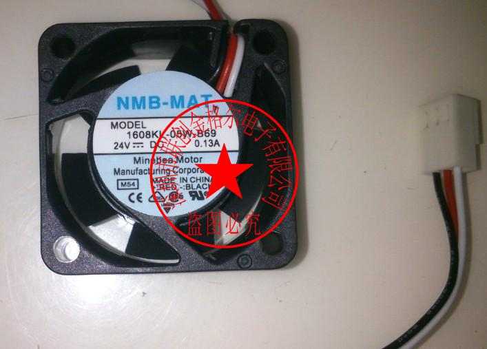 1608KL-05W-B69全新现货NMB 24V 0.13A 40*40*20三线数控机床风扇
