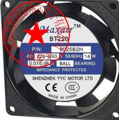 BT220 8025B2H 8025B2HL 220-240V 14W 全新永业昌高质量交流风扇