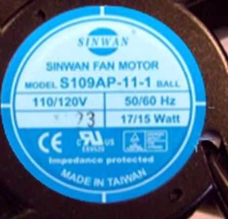 S109AP-11-1 100/120V S109AP-22-1220V17/15W原装SINWAN机柜风扇