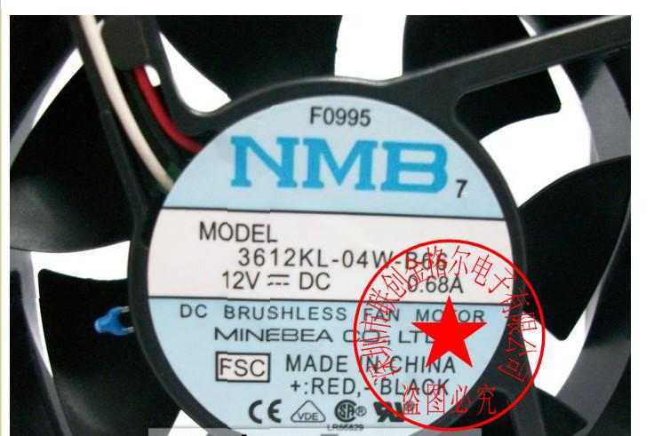 3612KL-04W-B66原装美倍亚NMB 12V 0.68A 92x92x32带温控轴流风扇